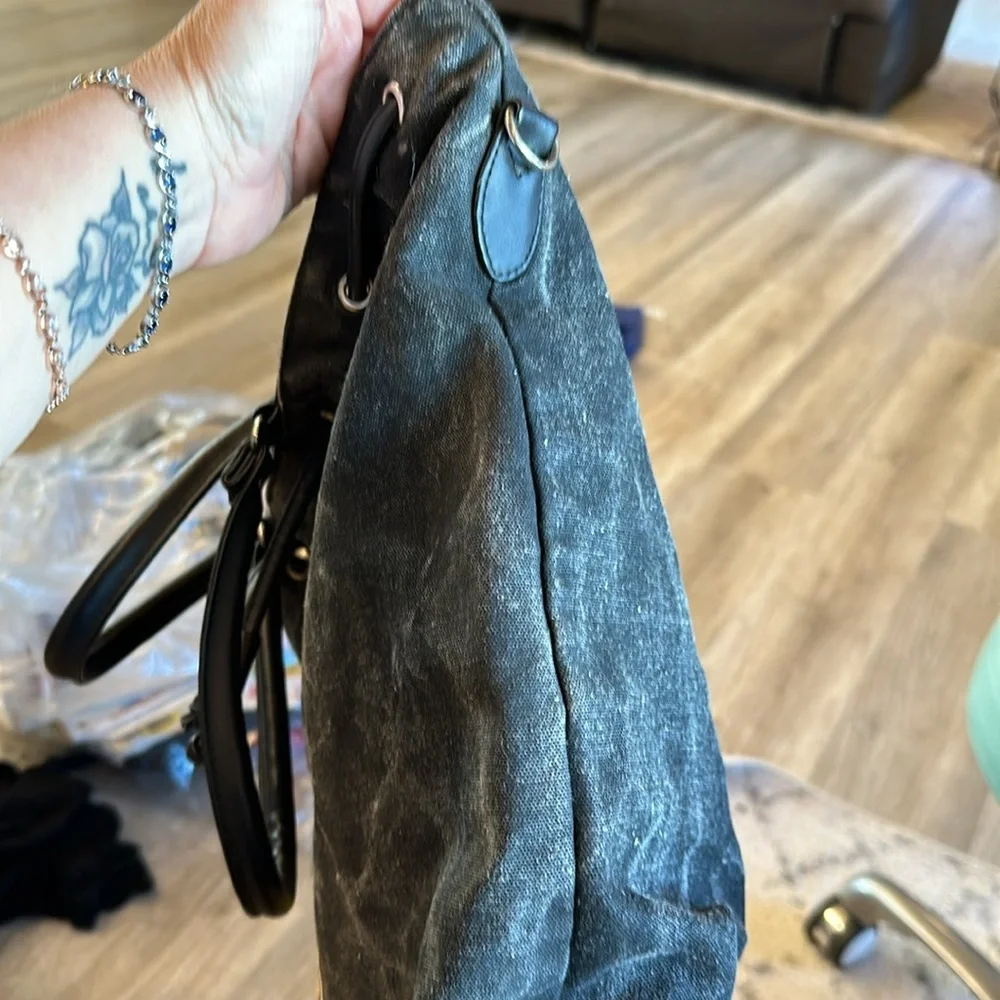 Mickey unlimited tote, black denim, distressed with full body, Mickey Mouse - Picture 8 of 8
